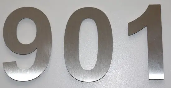 Huisnummer Inox/RVS 7cm (per stuk)