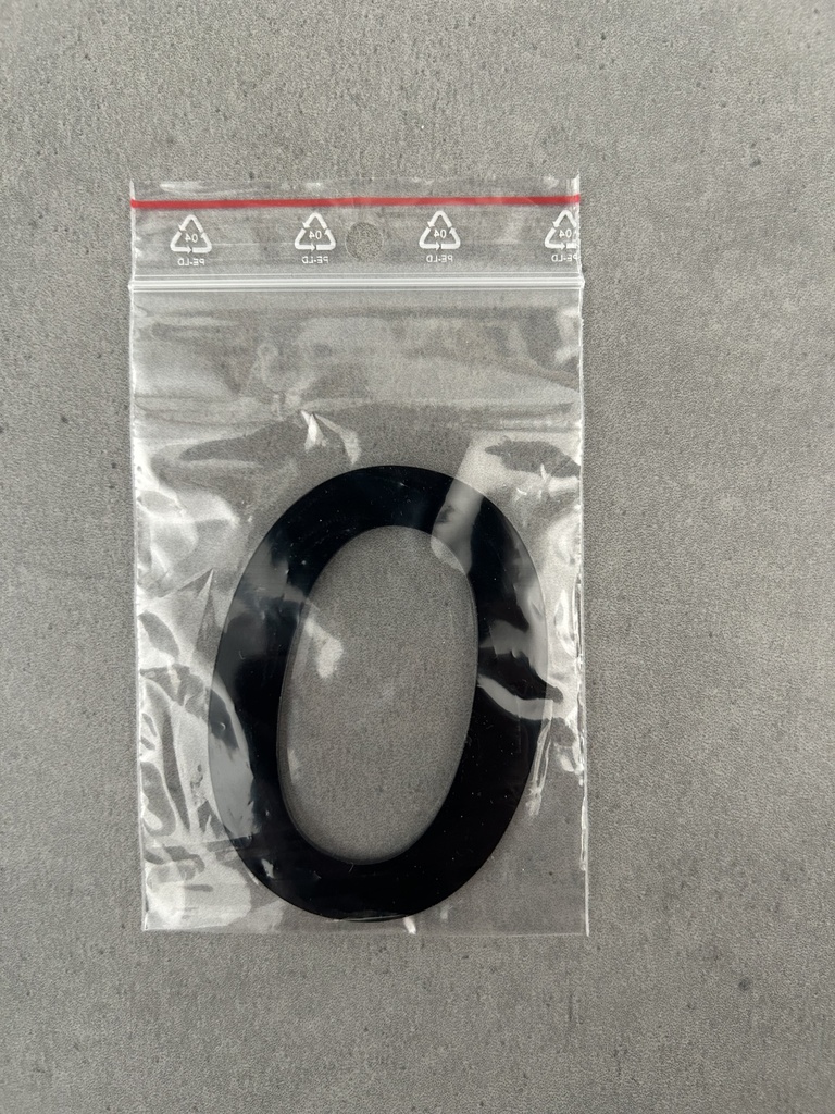 Huisnummer Modern Kunststof 7cm (per stuk)