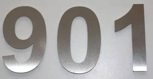 Huisnummer Inox/RVS 7cm (per stuk)