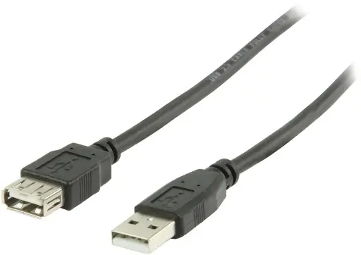 USB 2.0 verlengkabel 1,8 m USB A - USB A - 480 Mbit/s
